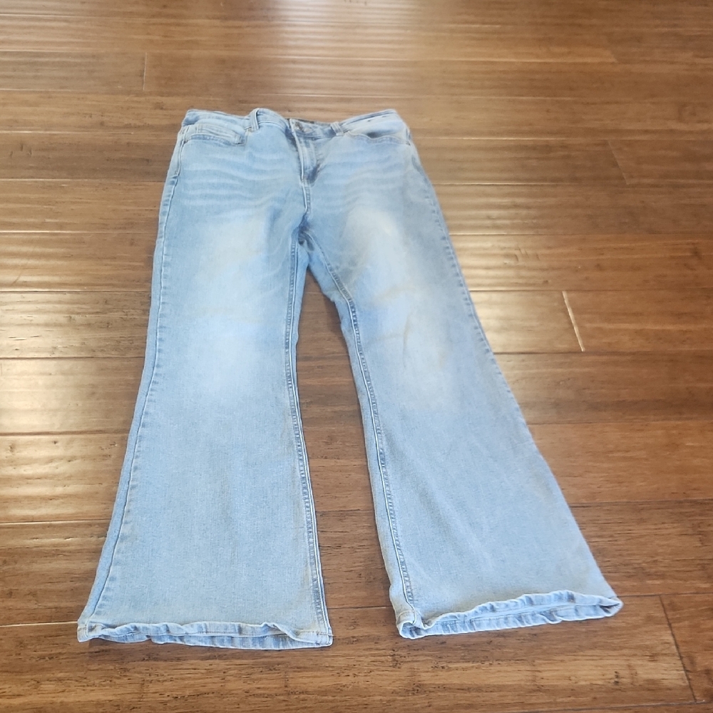 Indigo Rein Light Blue Flare Jeans